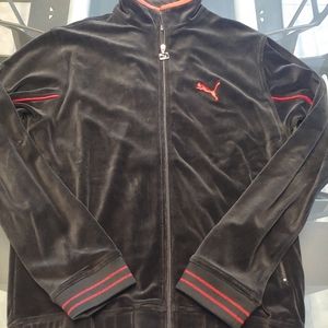 Puma Velour Zip Up Jacket